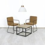 Steigerhouten industriele salontafel Lovell