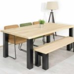 Eikenhouten boomstam tafel Barco