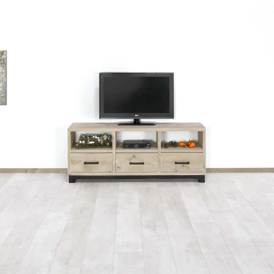 Steigerhouten TV meubel Marne met lades