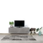 Betonlook TV meubel Lipan met kleppen