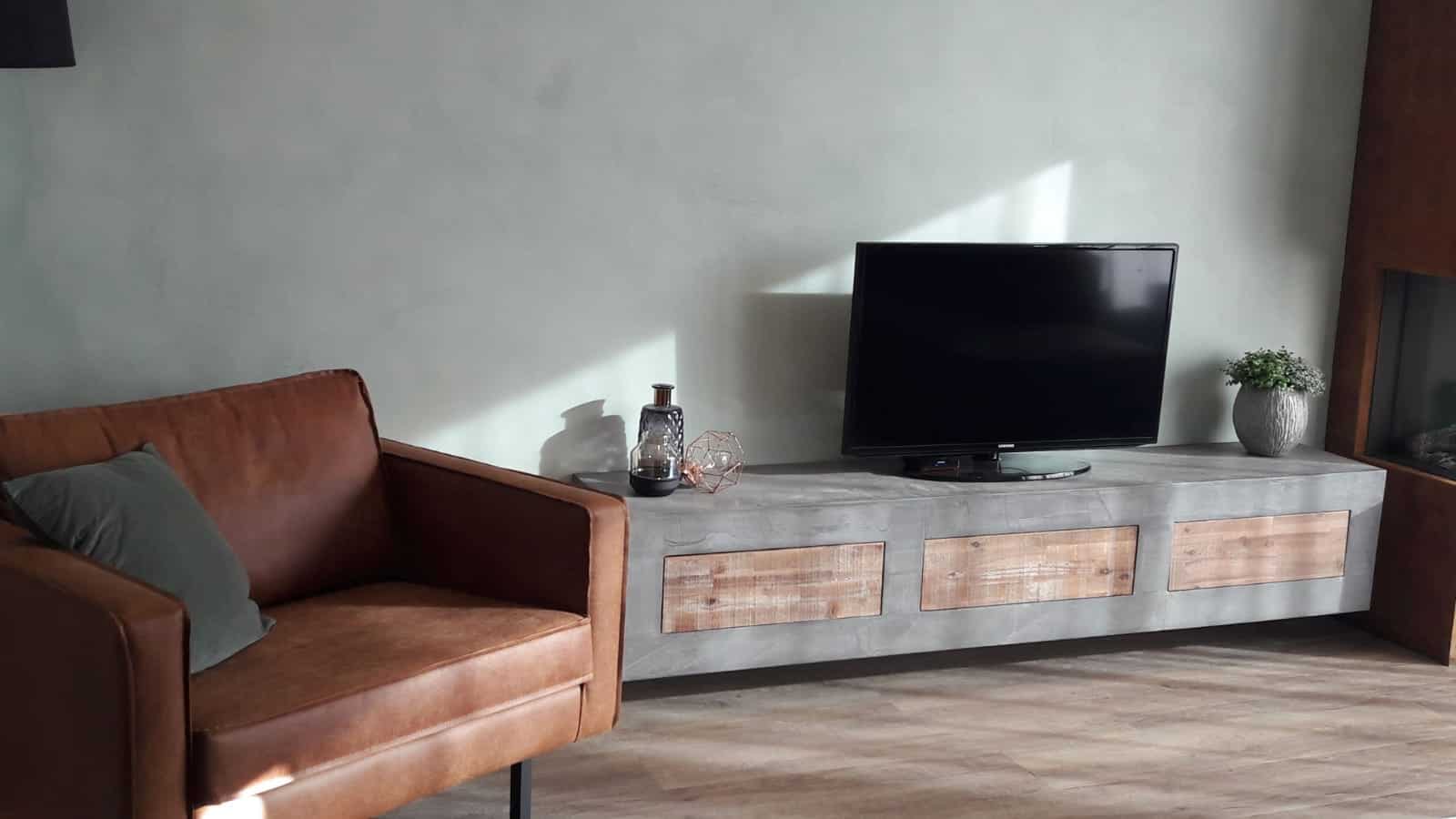 donor Uitmaken Arrangement Betonlook TV meubel Roann kopen? Bestel nu [- 20%]