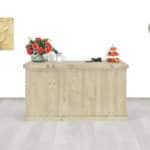 Steigerhouten toonbank Dille