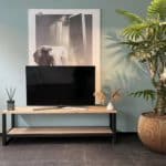 Eikenhouten TV meubel Nunda met leggedeelte