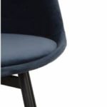 leaf chair velvet - donkerblauw