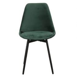 leaf chair velvet - emerald groen