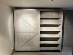 Steigerhouten kast Trion met schuifdeuren