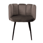 High five chair velvet - donkergrijs
