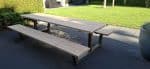 Douglas houten picknicktafel Kunia met industriele poten