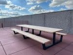 Douglas houten picknicktafel Kunia met industriele poten