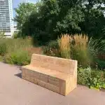 Douglashout tuinbank Somis met opbergruimte