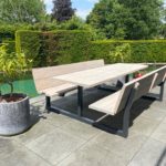 Douglas houten picknicktafel Eros met rugleuning