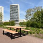 Douglas picknicktafel Ted met industrieel frame