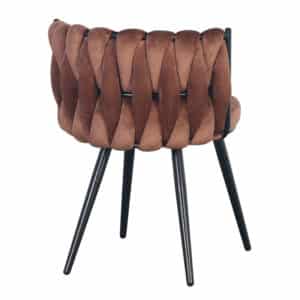 Moon chair velvet - koper