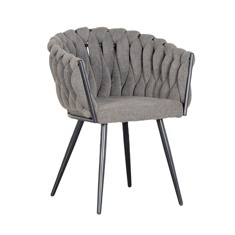 Wave chair chenille taupe