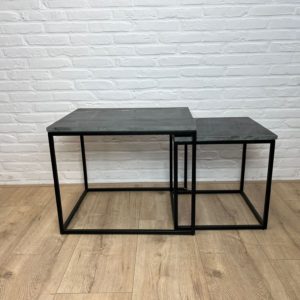 Salontafel set Kelby zwart