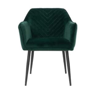 Eetkamerstoel Fiona donkergroen velvet