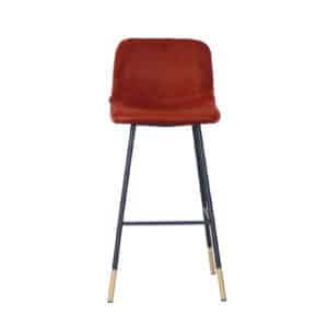 Barkruk Mikky koper velvet