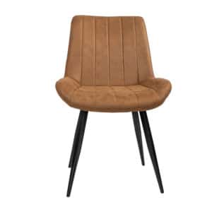 Eetkamerstoel Brooke microvezel cognac