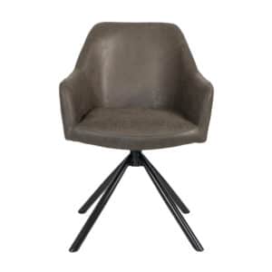 Eetkamerstoel Davie microvezel antraciet