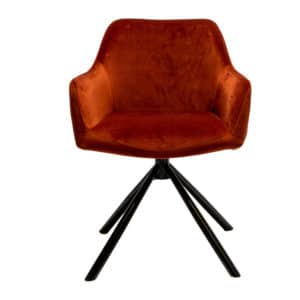 Eetkamerstoel Furtado koper velvet