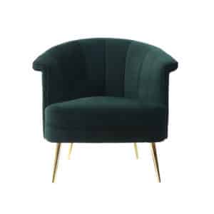 Fauteuil Amy donkergroen velvet