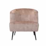 Fauteuil Billy taupe velvet
