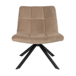 Fauteuil Eevi taupe velvet