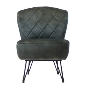 Fauteuil Else donkergroen velvet