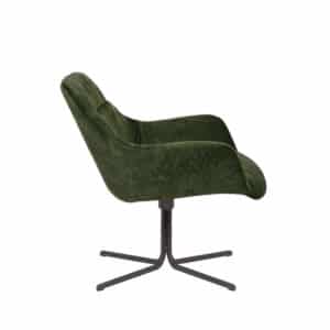 Fauteuil Lizzy donkergroen velvet