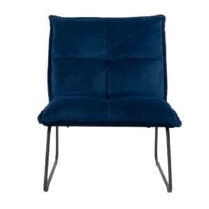 Fauteuil Malaga donkerblauw velvet