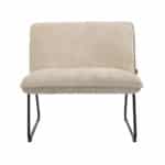 Fauteuil taupe polyester
