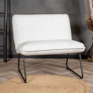 Fauteuil Merle wit polyester