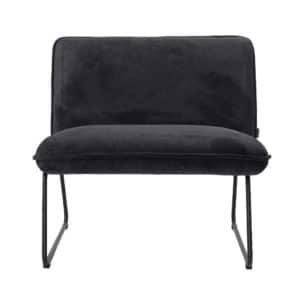 Fauteuil Merle zwart polyester