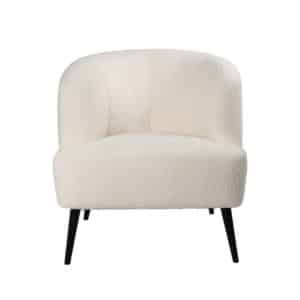 Fauteuil Nora wit bouclé