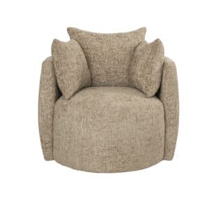 Fauteuil Ruby taupe chenille