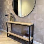 Industriële eiken sidetable Romee
