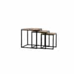 Mangohout salontafel set Sem naturel