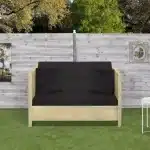 Tuinbank Toni met smalle armleuningen steigerhout