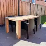 Tuintafel Jaro douglashout met blokpoten
