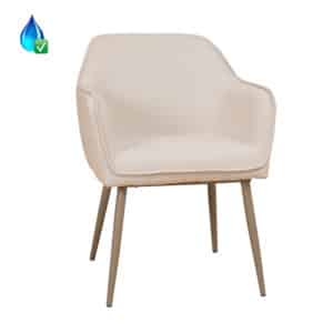 Stoel Elin beige gerecycled polyester
