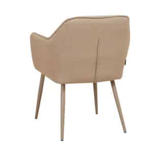 Stoel Elin taupe gerecycled polyester