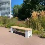 Douglas bankje Kyo met witte H poten