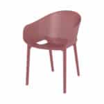 Tuinstoel Sky kunststof oud roze