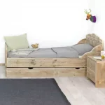 Steigerhouten bed Svea