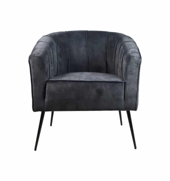 Fauteuil Chester antraciet polyester