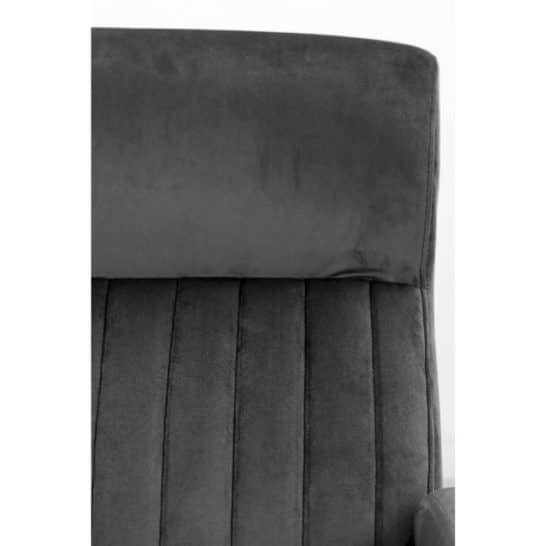 Fauteuil Chicago donkergrijs velours