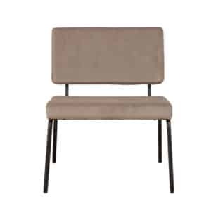 Fauteuil Espen taupe velvet