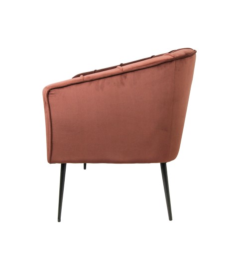 Fauteuil Chester champagne velours