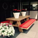 Picknicktafel Moisy steigerhout