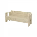 Steigerhouten tuinbank Beya met armleuningen